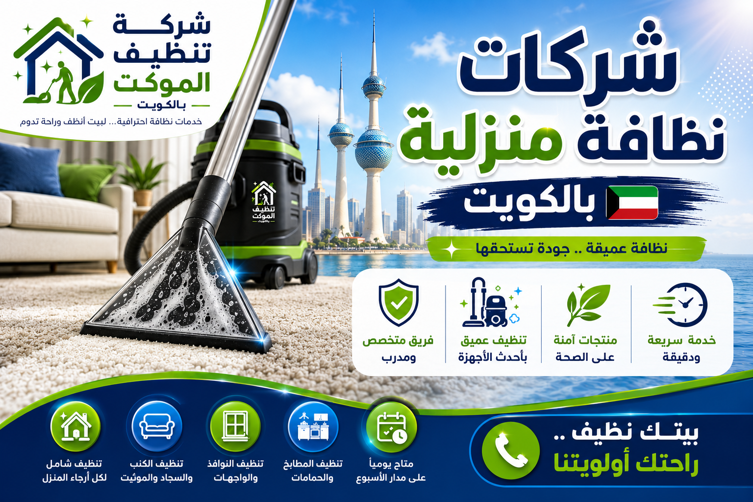 شركات نظافة منزلية بالكويت